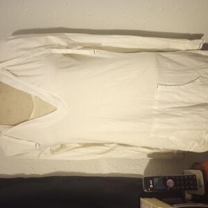 GAP Long Sleeve Hooded Shirt XL, White